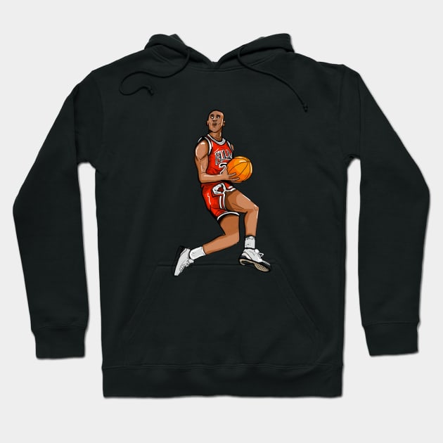 MJ in the air Hoodie by Steak